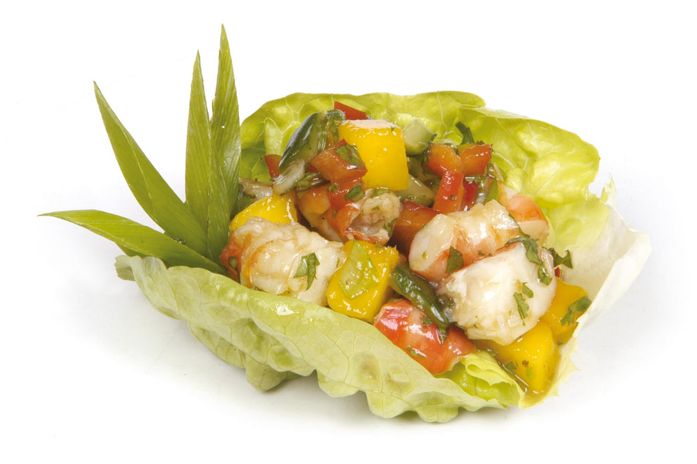 Kung Pau with Wild Lime Chilli Ginger Prawn & Mango