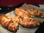 Chicken and Sweet Potato Pasties with Outback Tomato Chutney