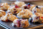 Lemon Myrtle Coconut Raspberry Muffins