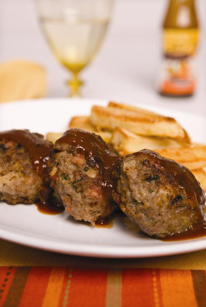 Wickedly Wild Pepper Spiced Burgers with Fat Chips