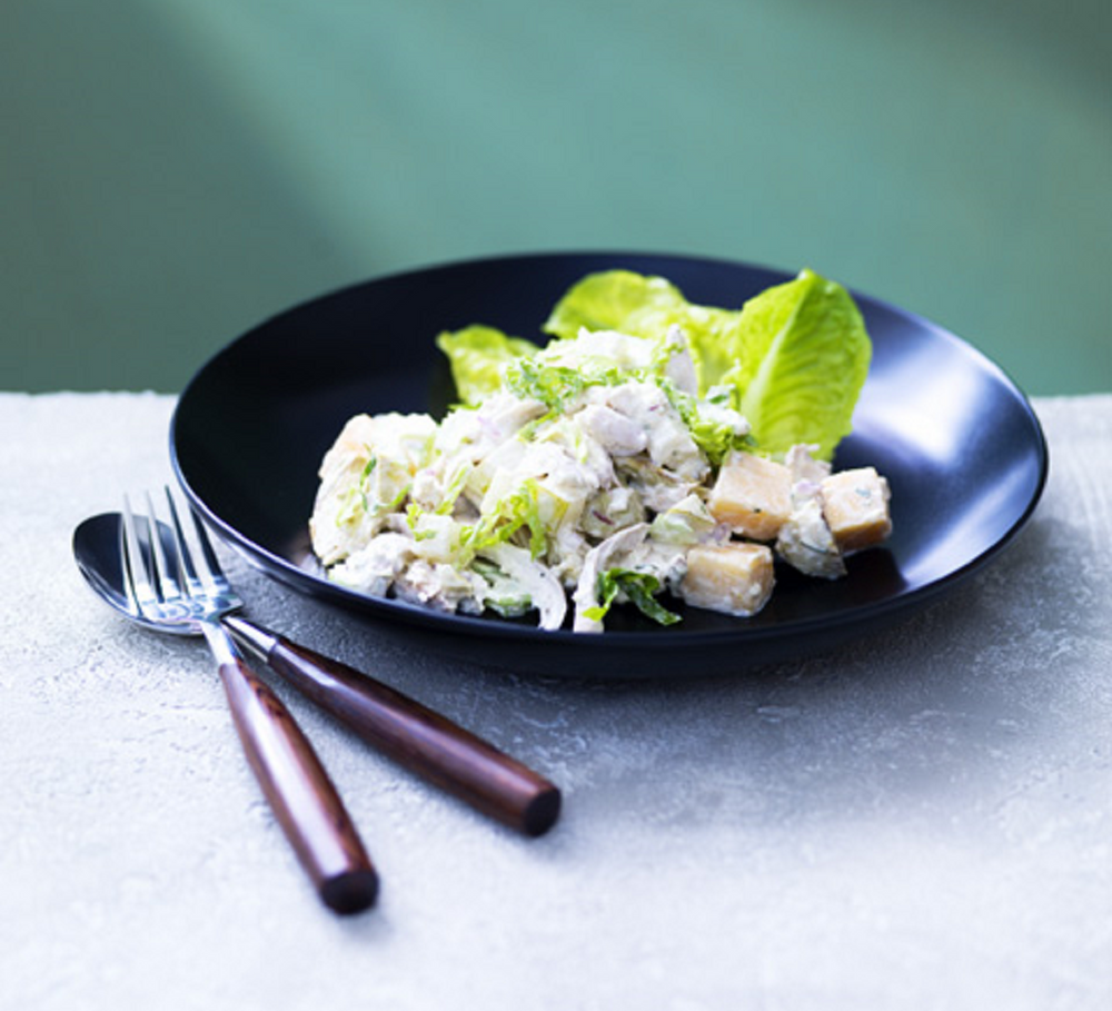 Summer Chicken Melon and Artichoke Salad with Lemon Aspen Mayonnaise