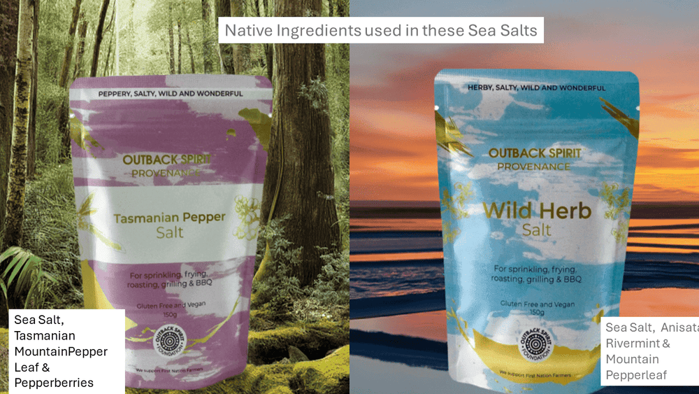 Outback Spirit Infused Salts Bundle of Infused Native Herb Sea Salts