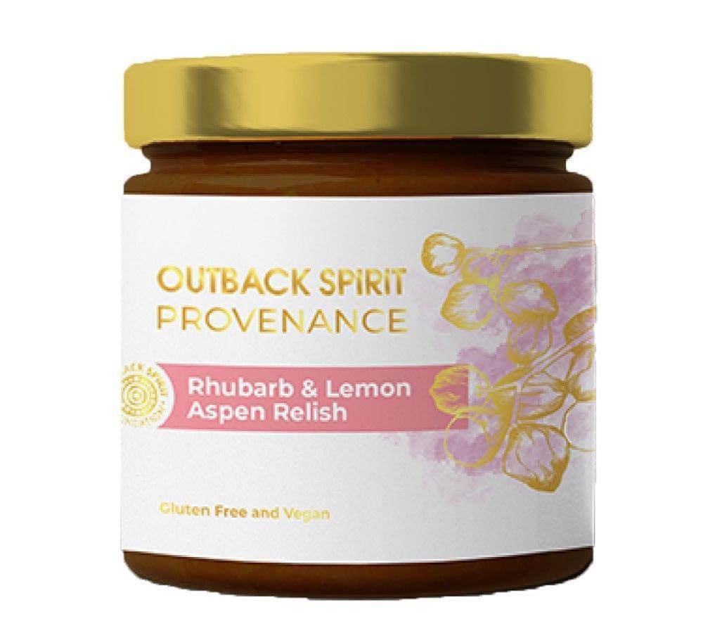 Outback Spirit Rhubarb & Lemon Aspen Relish Rhubarb & Lemon Aspen Relish 240g