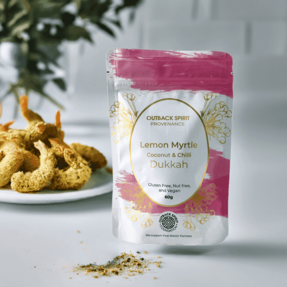 Outback Spirit Salts and Seasonings Lemon Myrtle Coconut Chilli Nut Free Dukkah 60g