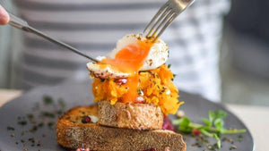 Smashed roasted pumpkin with paoched egg and Classic Dukkah   https://www.outbackspirit.com.au/blogs/recipes/smashed-roasted-pumpkin-with-poached-egg-and-dukkah 